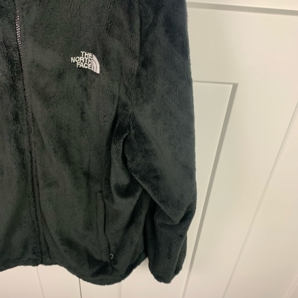 The North Face Womens Osito Fleece Jacket XL Black Full-Zip Plush Fur Cozy - Picture 4 of 7